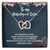 Unbiological Sister Gift Interlocking Hearts Necklace