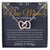 To My New Mom Interlocking Hearts Necklace