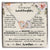 To My Beloved Granddaughter - Interlocking Heart Necklace From Grandma Interlocking Hearts Necklace