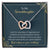 To My Granddaughter May Your Love Deepen Necklace Interlocking Hearts Necklace