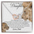 To My Daughter - This Old Lion Will Always Have Your Back Interlocking Hearts Necklace