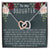 To My Daughter Necklace Gift For Daughter From Mom Sentimental Gift For Birthday Graduation Anniversary Interlocking Hearts Necklace