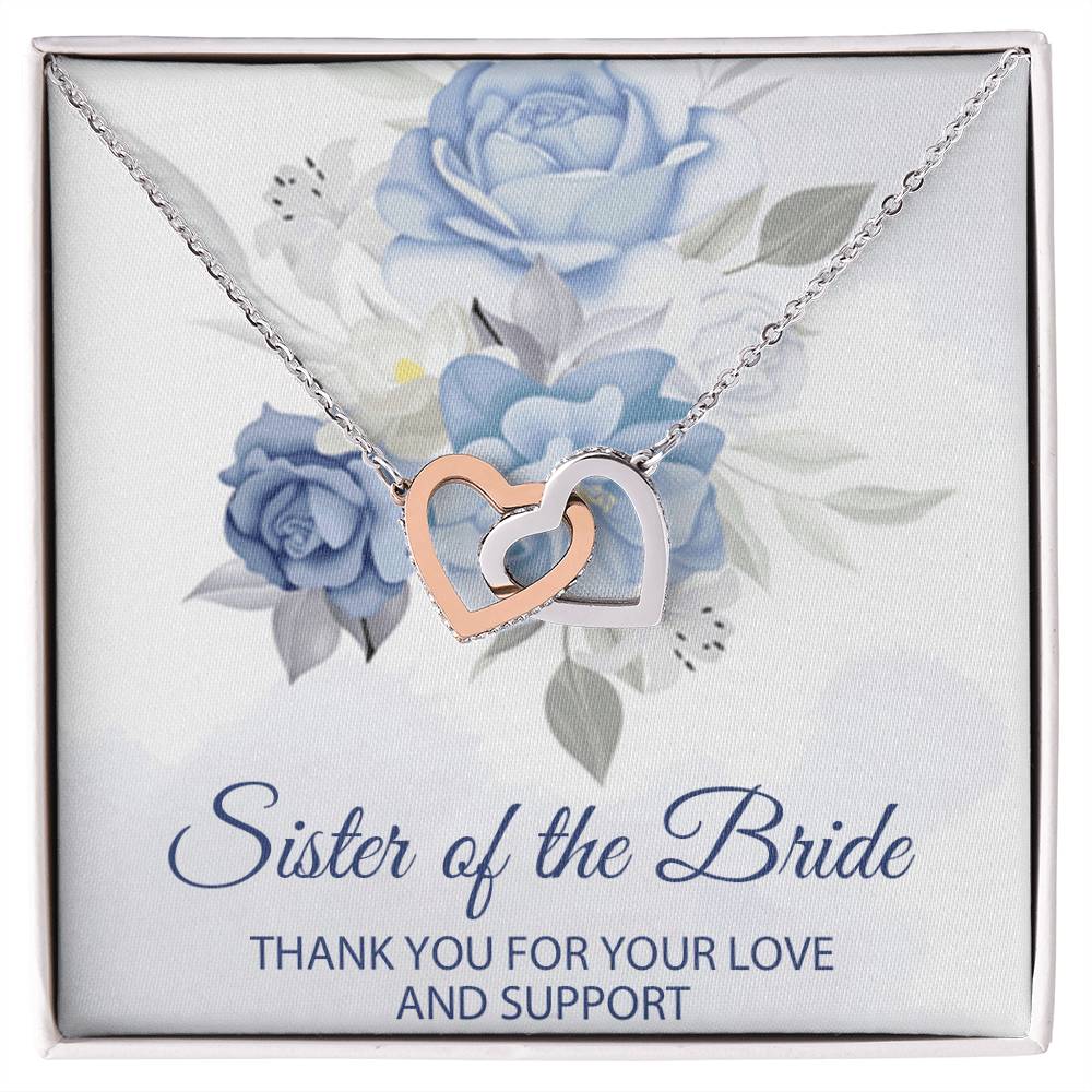 Sister Of The Bride Jewelry Boxsister Of The Bride Necklace Sister In Law Wedding Day Giftsister Of The Groom Weddinginterlocking Hearts Interlocking Hearts Necklace