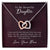 To My Daughter - Precious Daughter - Necklace Interlocking Hearts Necklace