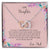 To My Daughter If Ever There Is A Tomorrow - Love Dad Interlocking Hearts Necklace