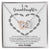 To My Granddaughter - I Promise To Love You For The Rest Of My Life Interlocking Hearts Necklace