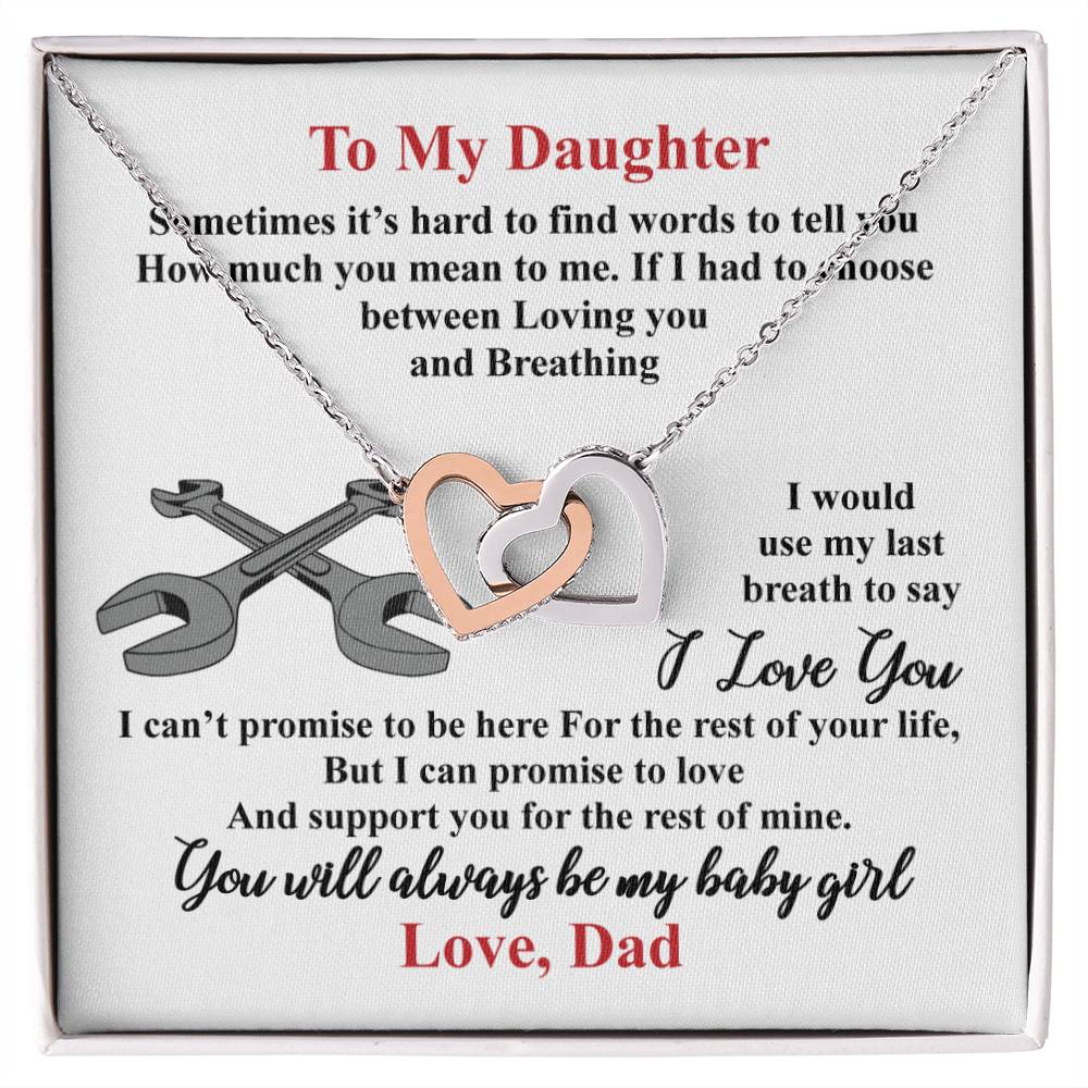 Mechanic'S Daughter - Interlocking Heart Necklace Interlocking Hearts Necklace