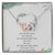 To My Girlfriend Interlocking Hearts Necklace Message Card