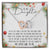 To My Daughter Interlocking Hearts Necklace Message Card