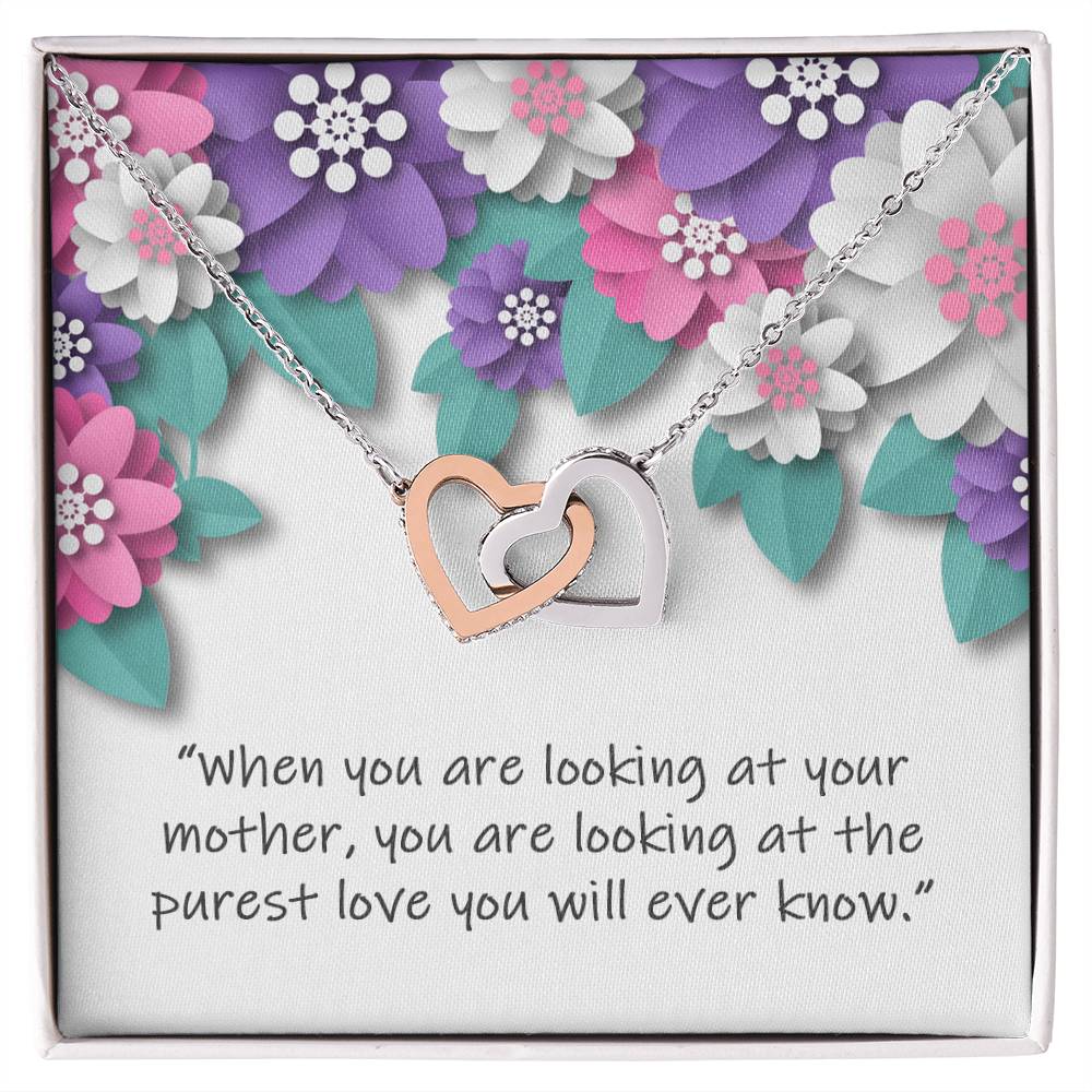 Wishing You Happy Mother&#39;S Day - Necklace Interlocking Hearts Necklace