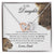 To My Daughter - Love Dad Interlocking Heart Interlocking Hearts Necklace