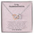 To My Granddaughter - Love Grandma - Interlocking Heart Necklace Interlocking Hearts Necklace