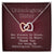 Unbiological Sister - United Heart Necklace Interlocking Hearts Necklace