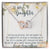 To My Daughter Interlocking Hearts Necklace Message Card