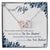 To My Wife Interlocking Hearts Necklace Message Card