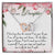 To My Daughter Interlocking Hearts Necklace Message Card
