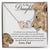 To My Daughter - This Old Lion Will Always Have Your Back Interlocking Hearts Necklace