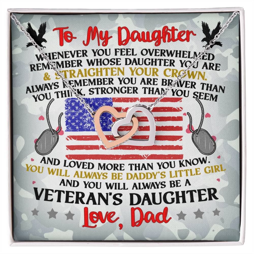 Veteran&#39;S Daughter - Interlocking Heart Necklace Interlocking Hearts Necklace