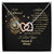 To My Girlfriend - Forever & Always Necklace Interlocking Hearts Necklace