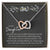 Gift For Daughter Interlocking Hearts Necklace