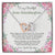 To My Beautiful Great-Granddaughter Interlocking Hearts Necklace