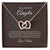 Personalized Heart Necklace And Jewelry Box Interlocking Hearts Necklace