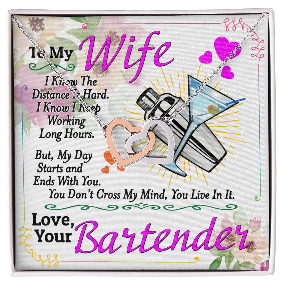 Bartender&#39;S Wife - Interlocking Heart Necklace Interlocking Hearts Necklace