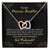 To My Daughter- Macha'Allah For Completing Your 1St Ramadan - Eid Mubarak Gift For Daughter- Necklace Interlocking Hearts Necklace