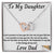 Limited Edition To My Daughter Interlocking Hearts Necklace