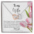 Interlocking Hearts - Pink Tulips Interlocking Hearts Necklace