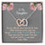 Daughter Hug You Again - Hearts Necklace Interlocking Hearts Necklace