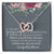To My Amazing Daughter- Mom Love You - Mother Love For Daughter Interlocking Hearts Necklace