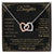 A Gift For Daughter Interlocking Hearts Necklace - Feel My Love