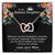 To My Badass Daughter Necklace Gift From Mom Birthday Necklace Gift From Mom Interlocking Hearts Necklace