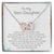 Teen Daughter I Love You No Matter What - Locked Hearts Necklace Interlocking Hearts Necklace