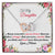 To My Daughter Joined Hearts Pendant Necklace Interlocking Hearts Necklace