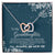 To My Granddaughter - I'Ll Always Be With You - Interlocking Hearts Necklace