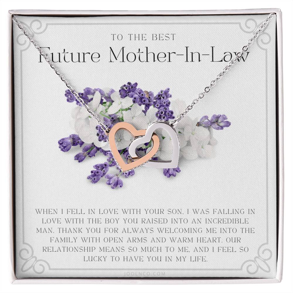 Future Mother In Law Gift Mom In Law Jewelry Mother'S Day Gift For Mother-In-Law Gift For Mother In Law Mother-In-Law Necklace Interlocking Hearts Necklace