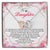To My Daughter Necklace Wishes For My Daughter Poem Interlocking Hearts Necklace