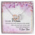 To My Mom Interlocking Hearts Necklace Message Card