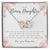 To My Bonus Daughter Necklace Interlocking Hearts Necklace