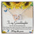 To My Granddaughter Interlocking Hearts Necklace Message Card