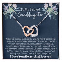 Granddaughter Gift Interlocking Hearts Necklace