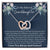 Granddaughter Gift Interlocking Hearts Necklace