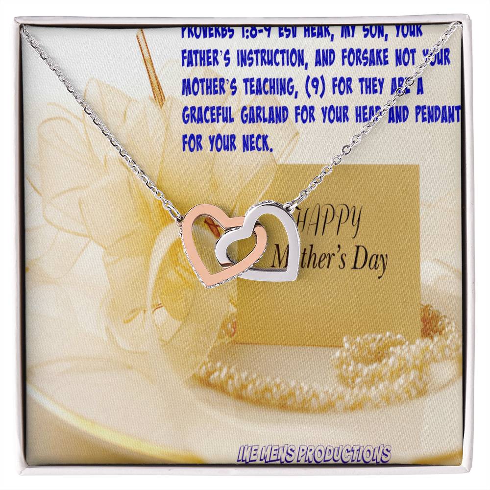 Happy Mother'S Day Jewelry Interlocking Hearts Necklace