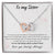 To My Sister Interlocking Hearts Necklace
