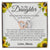 To My Daughter - Never Forget That I Love You More Than You'Ll Ever Know Interlocking Hearts Necklace
