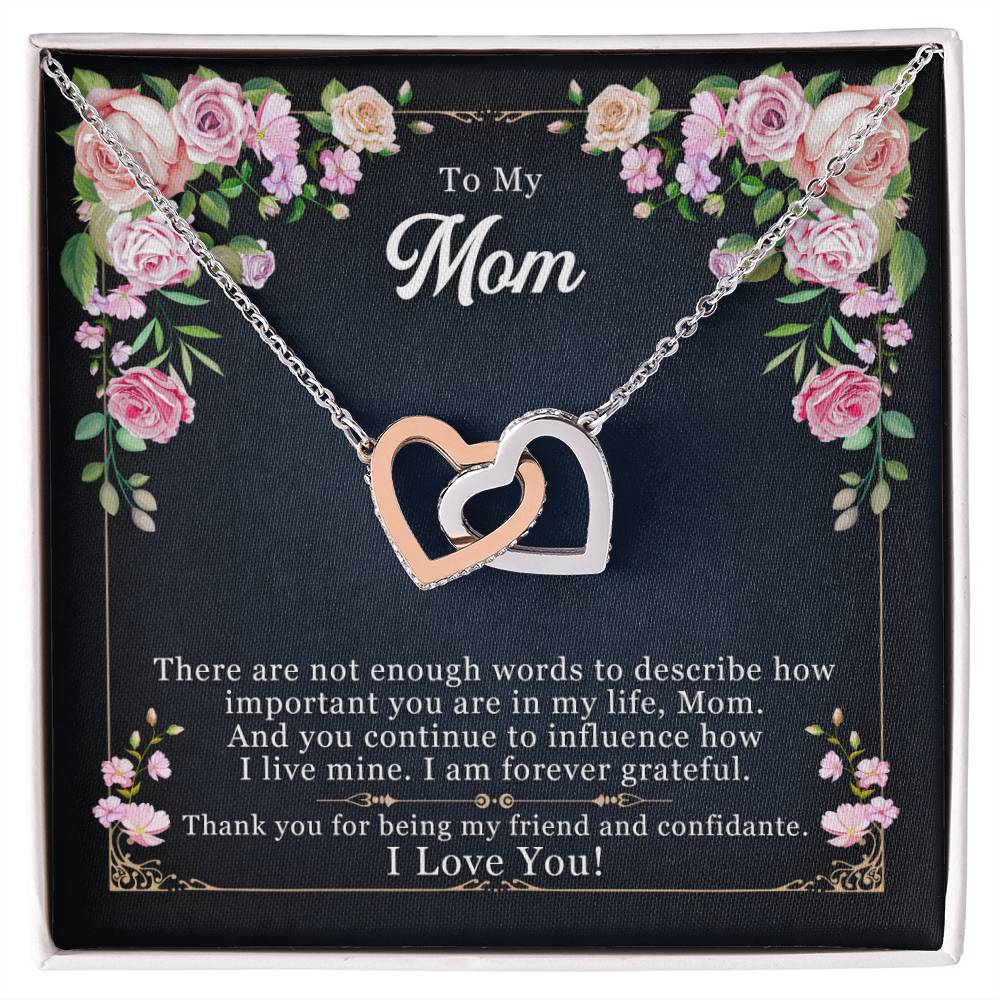 Unique Mother'S Day Gifts Best Gifts For Mom Interlocking Hearts Necklace
