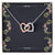 Two Hearts Necklace For Her Interlocking Hearts Necklace