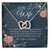 The Moment I Met You - Interlocking Hearts Necklace